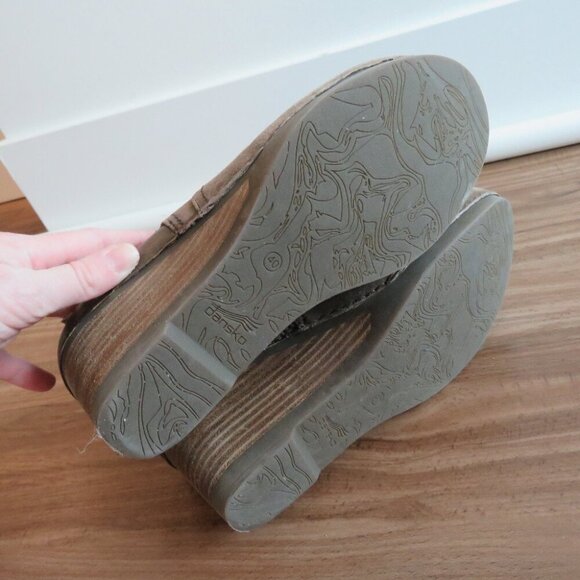 DANSKO Shirley Suede Leather Stacked Heel Ankle Boots in Taupe Size EU 40 - Picture 12 of 14